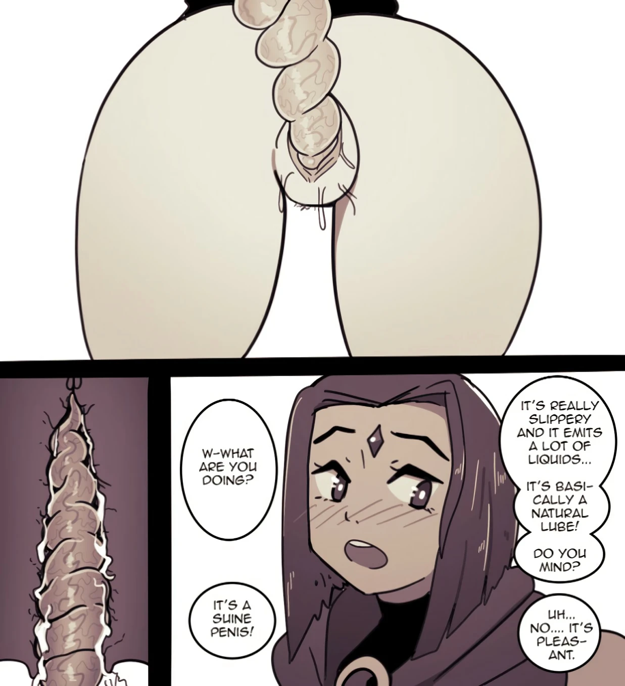 Raven x Beast Boy: Interspecies porn comic picture 2