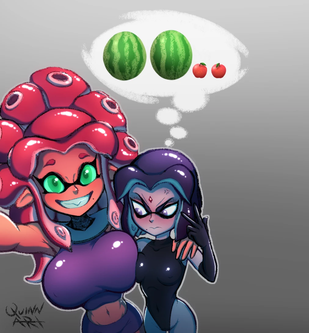 Raven X Starfire shorts porn comic picture 8