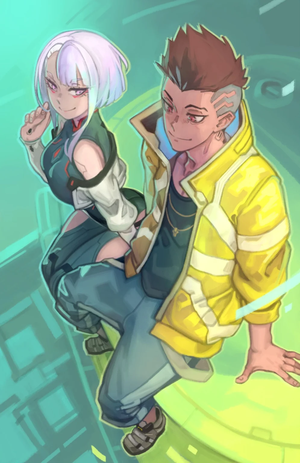 Rebecca x Lucy x David porn comic picture 1