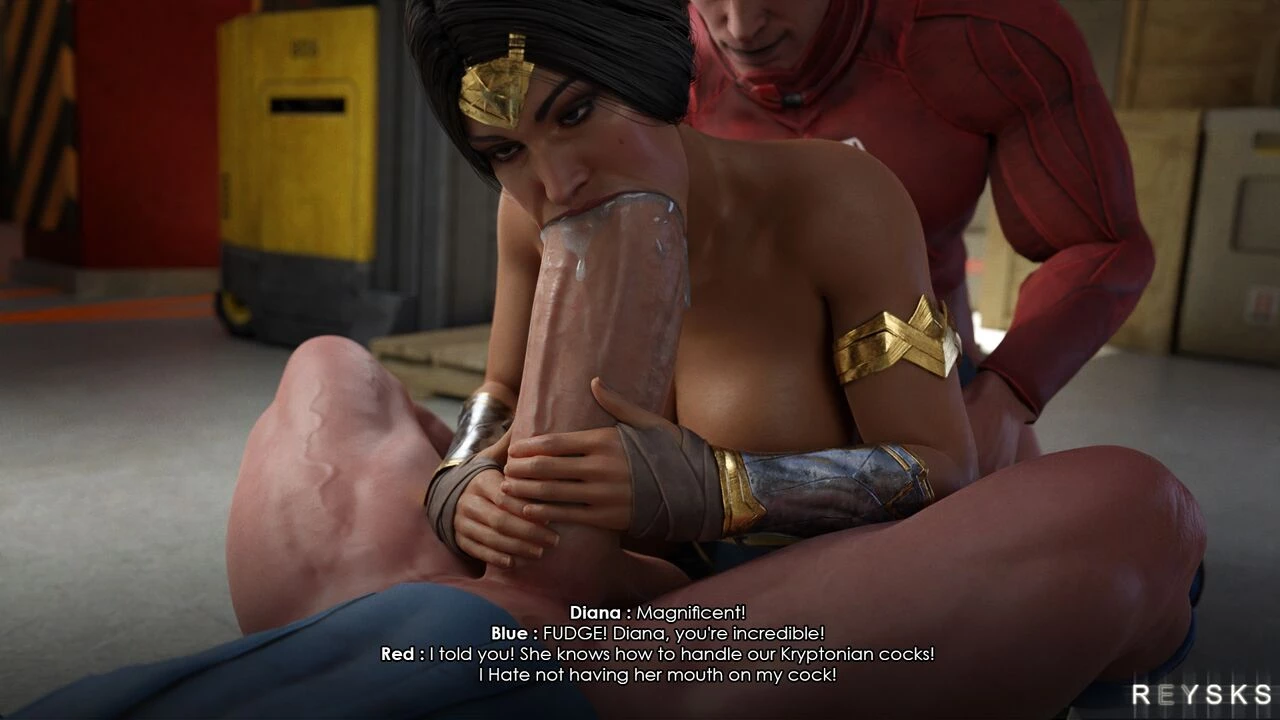 Red, Blue and Diana porn comic picture 25