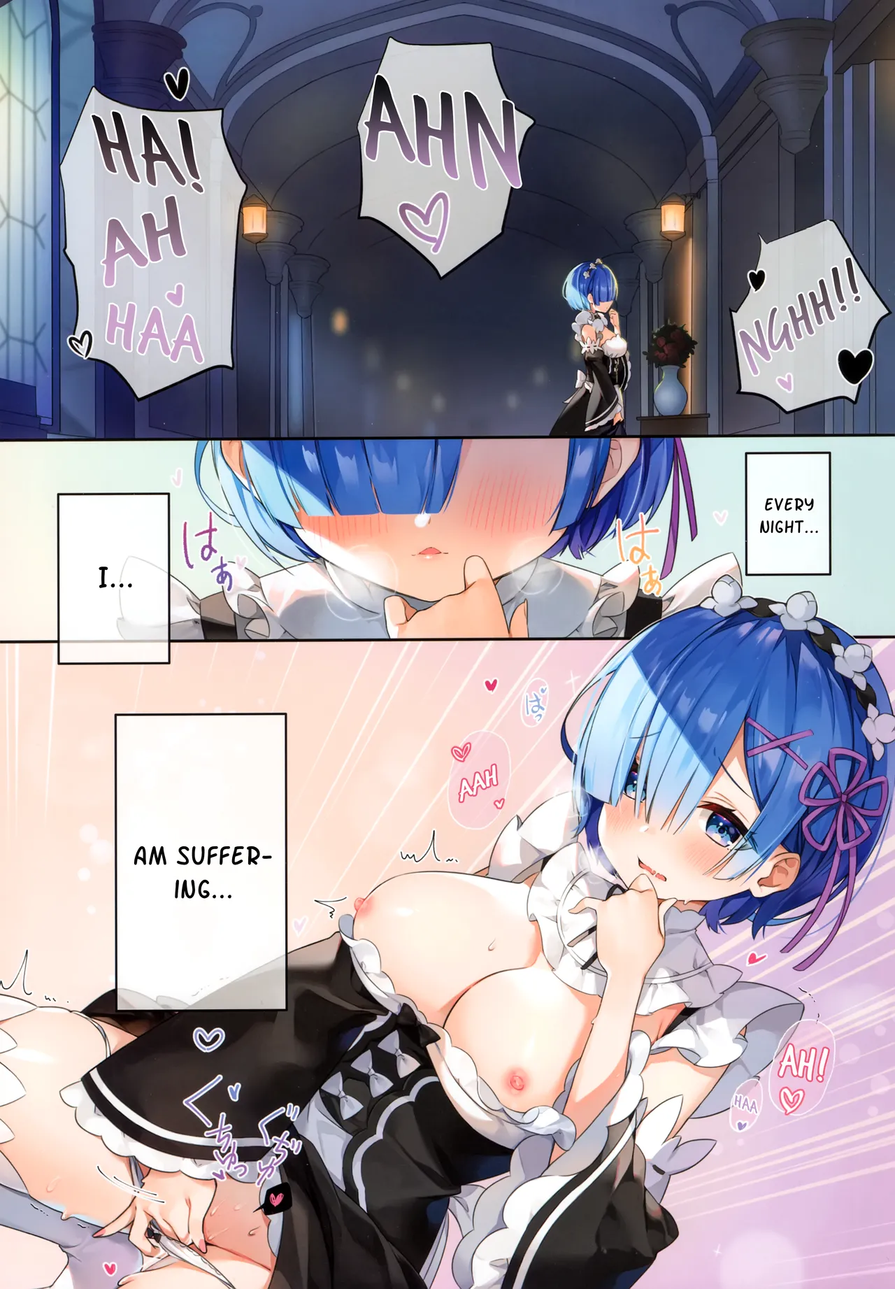 Rem definitely wants to do it today! | Rem wa Kyou Zettai Yaritai! porn comic picture 2