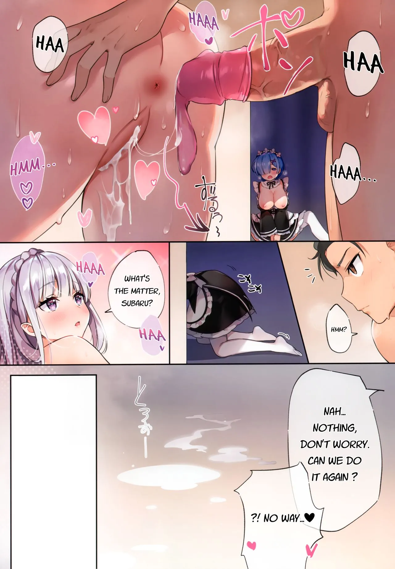 Rem definitely wants to do it today! | Rem wa Kyou Zettai Yaritai! porn comic picture 5