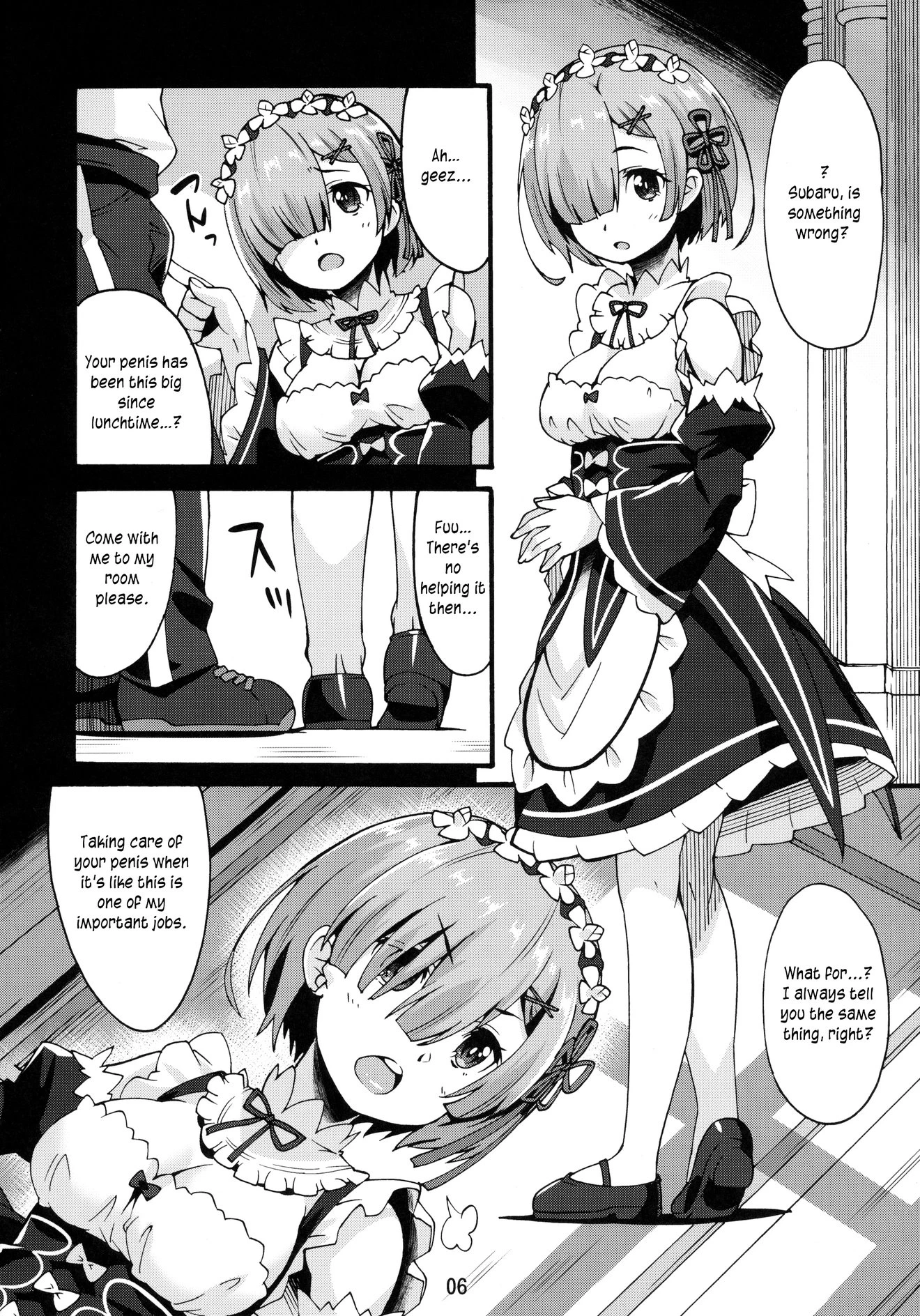 Rem’s Playing by Herself porn comic picture 5