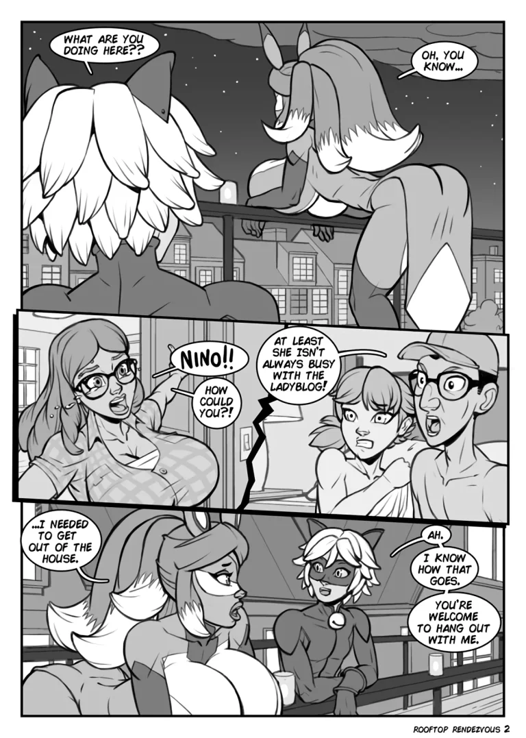 Rena Rouge: Rooftop Rendezvous porn comic picture 5
