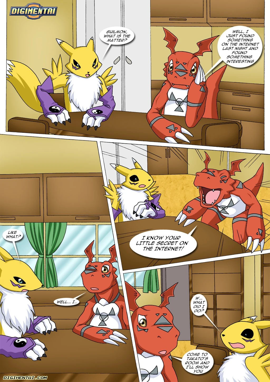 Renamon's Big Secret porn comic picture 2