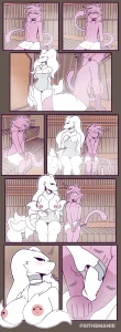 Reshiram X Mew porn comic picture 1