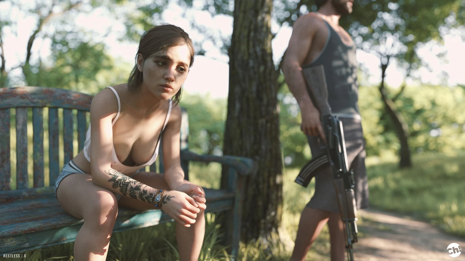 Restless porn comic picture 6