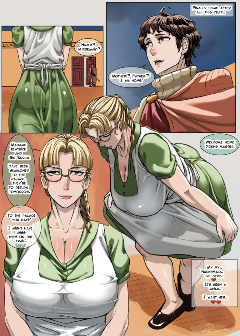 Reunion with a Lovely Servant porn comic picture 1
