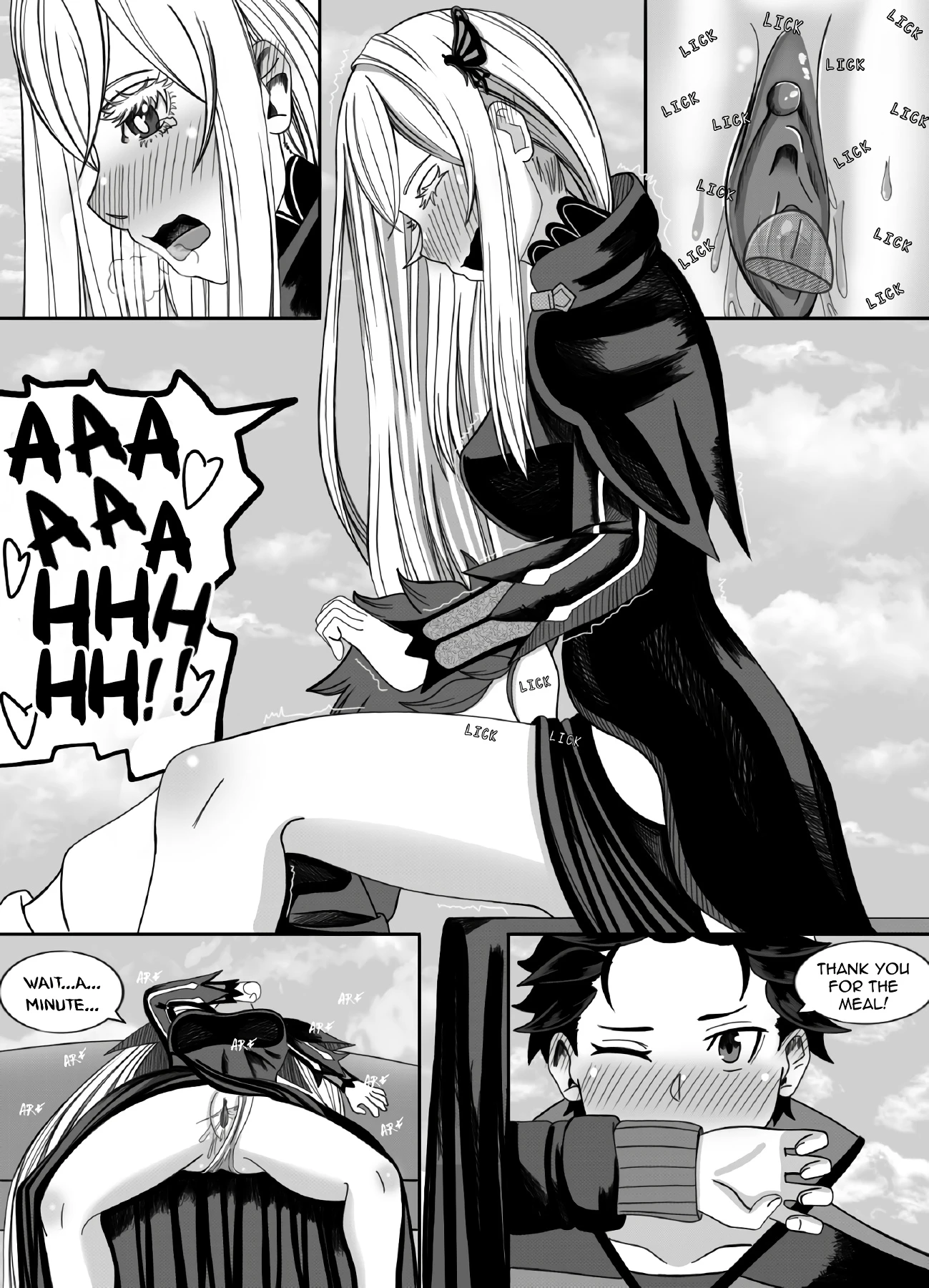 Re:Zero ''Tea Time'' Doujin porn comic picture 9