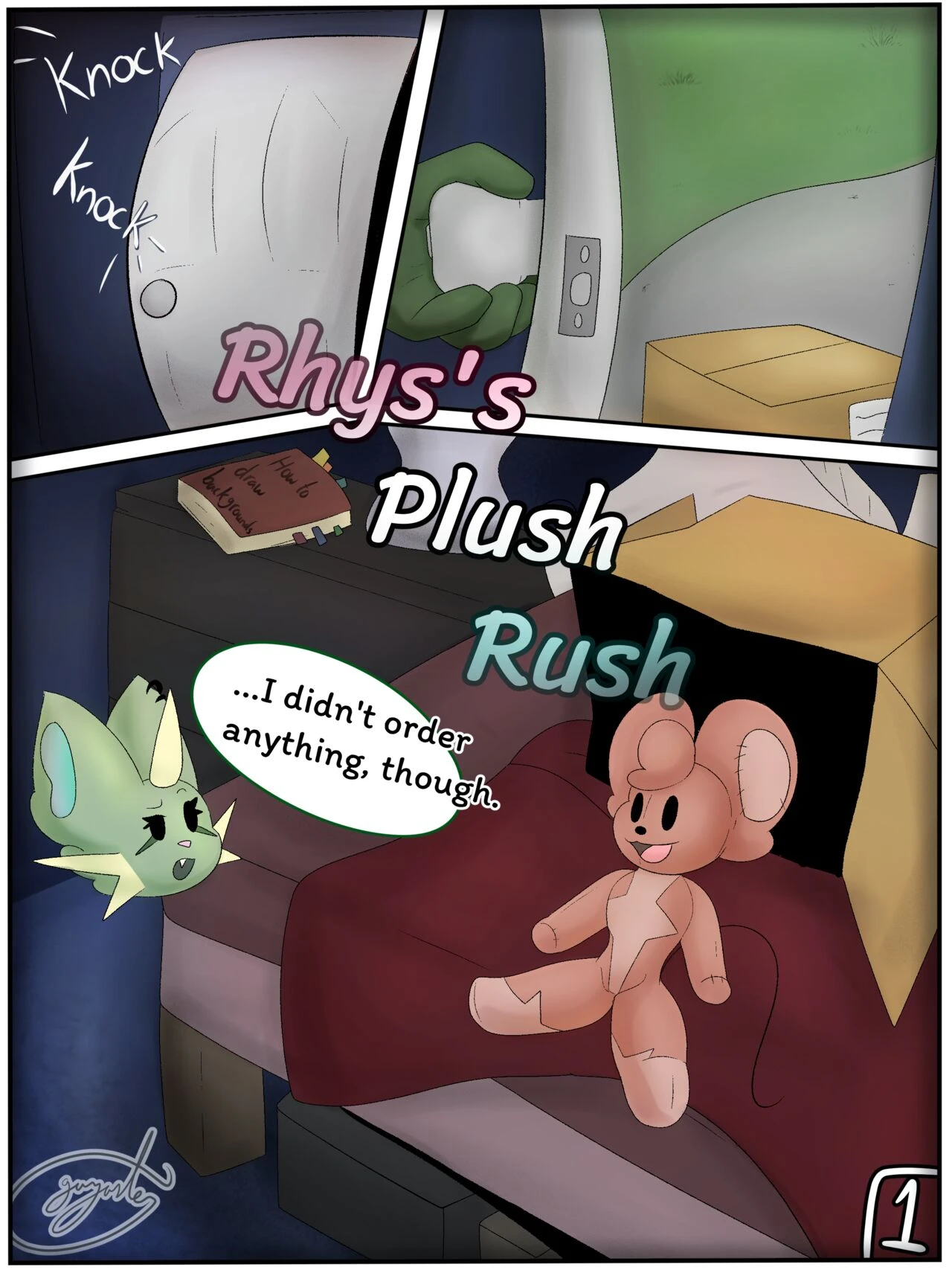 Rhys's Plush Rush porn comic picture 1