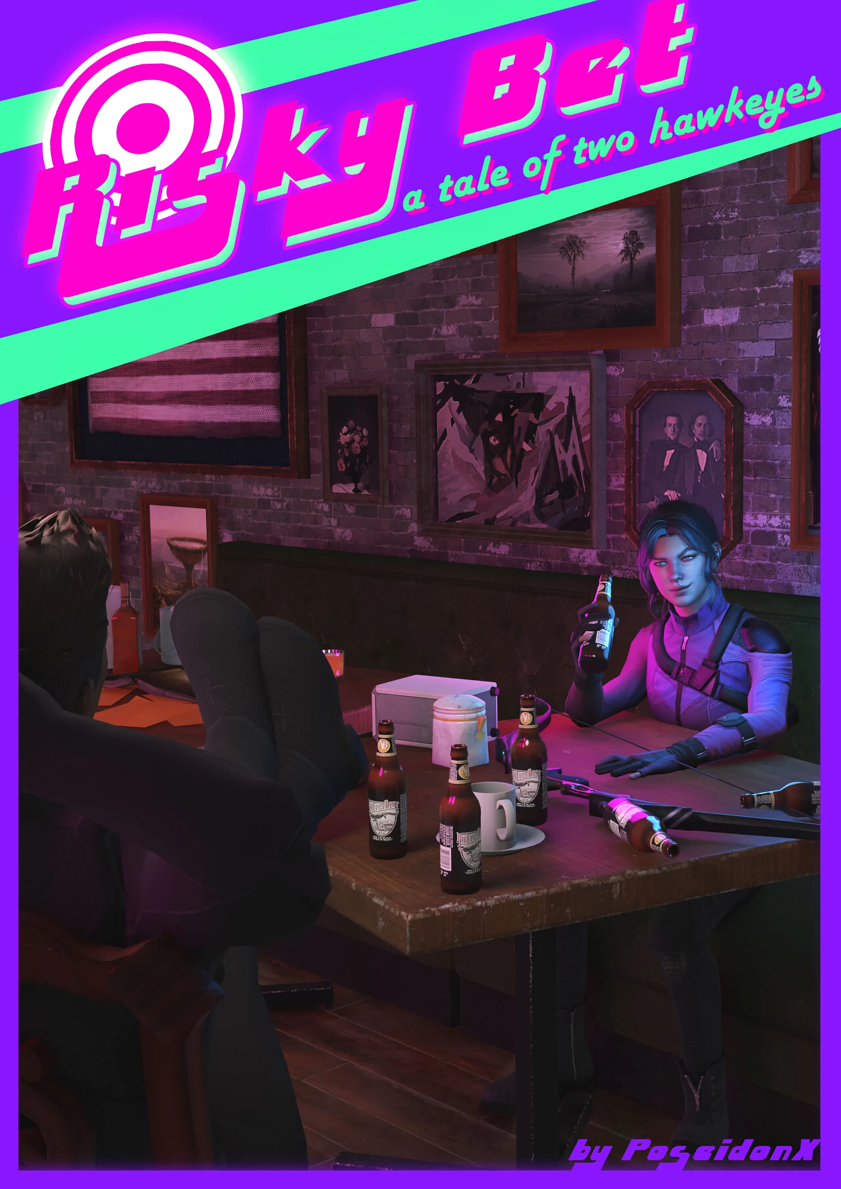 Risky Bet - A tale of two Hawkeyes porn comic picture 1