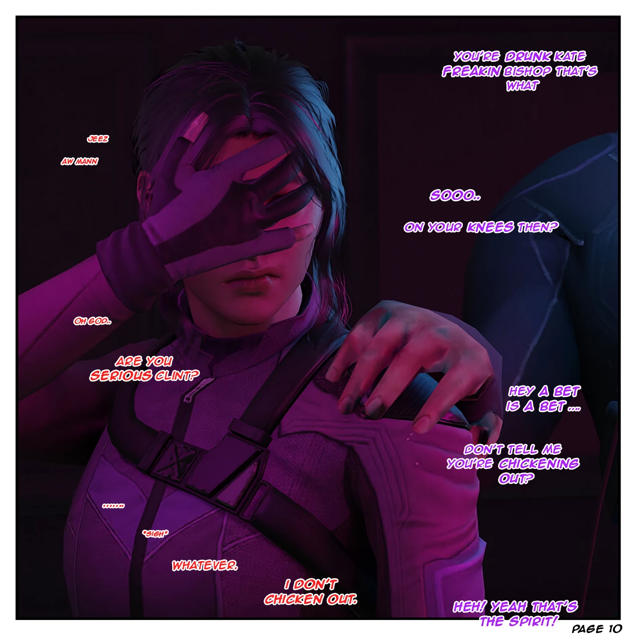 Risky Bet - A tale of two Hawkeyes porn comic picture 11