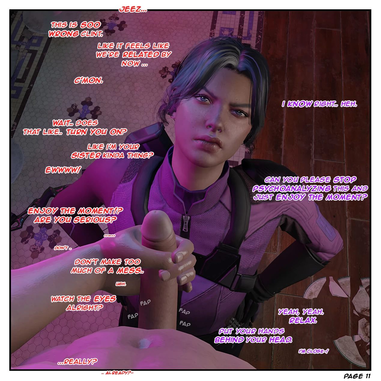 Risky Bet - A tale of two Hawkeyes porn comic picture 12