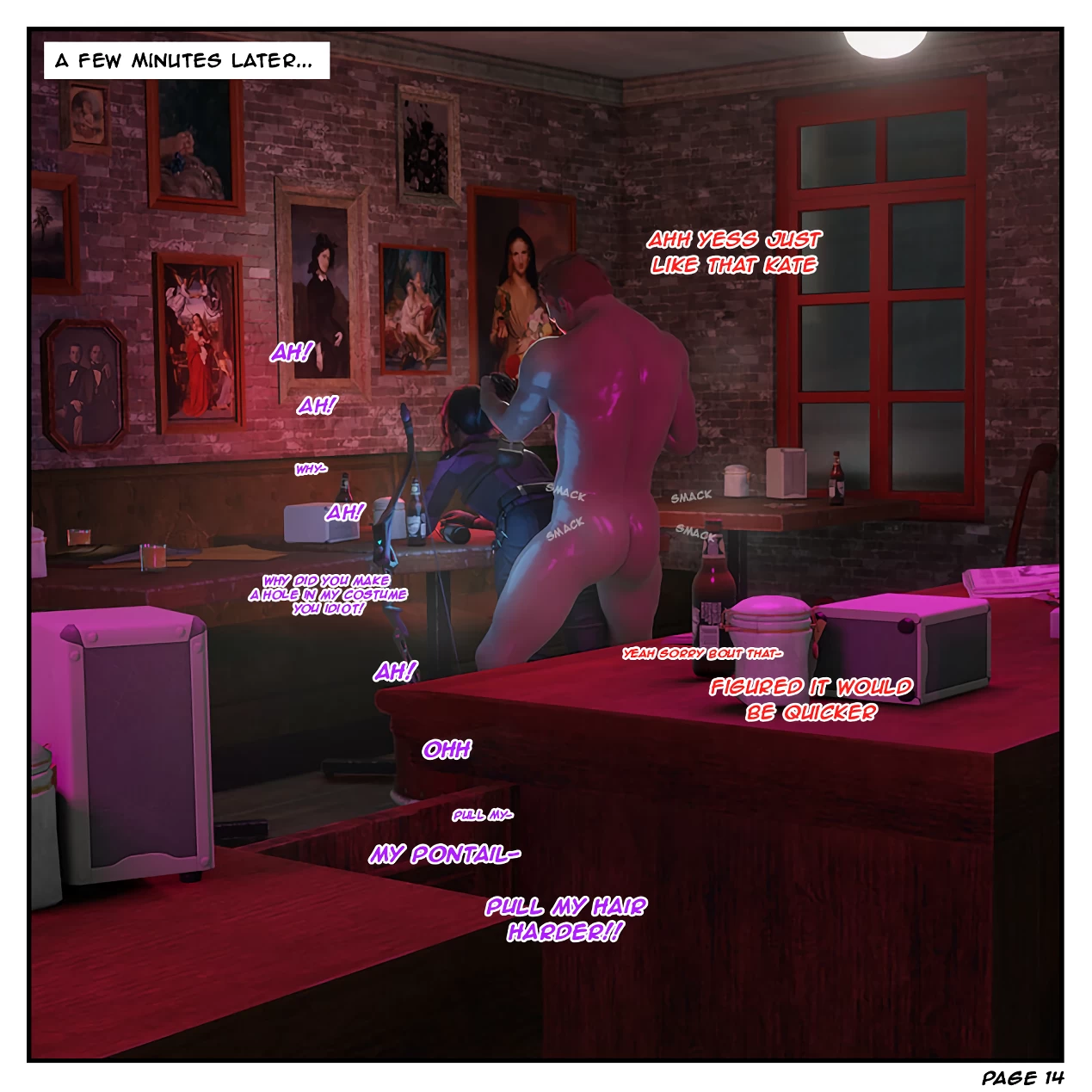 Risky Bet - A tale of two Hawkeyes porn comic picture 15