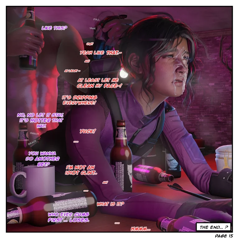Risky Bet - A tale of two Hawkeyes porn comic picture 16