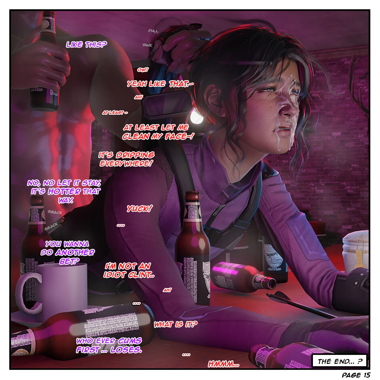 Risky Bet - A tale of two Hawkeyes porn comic picture 16