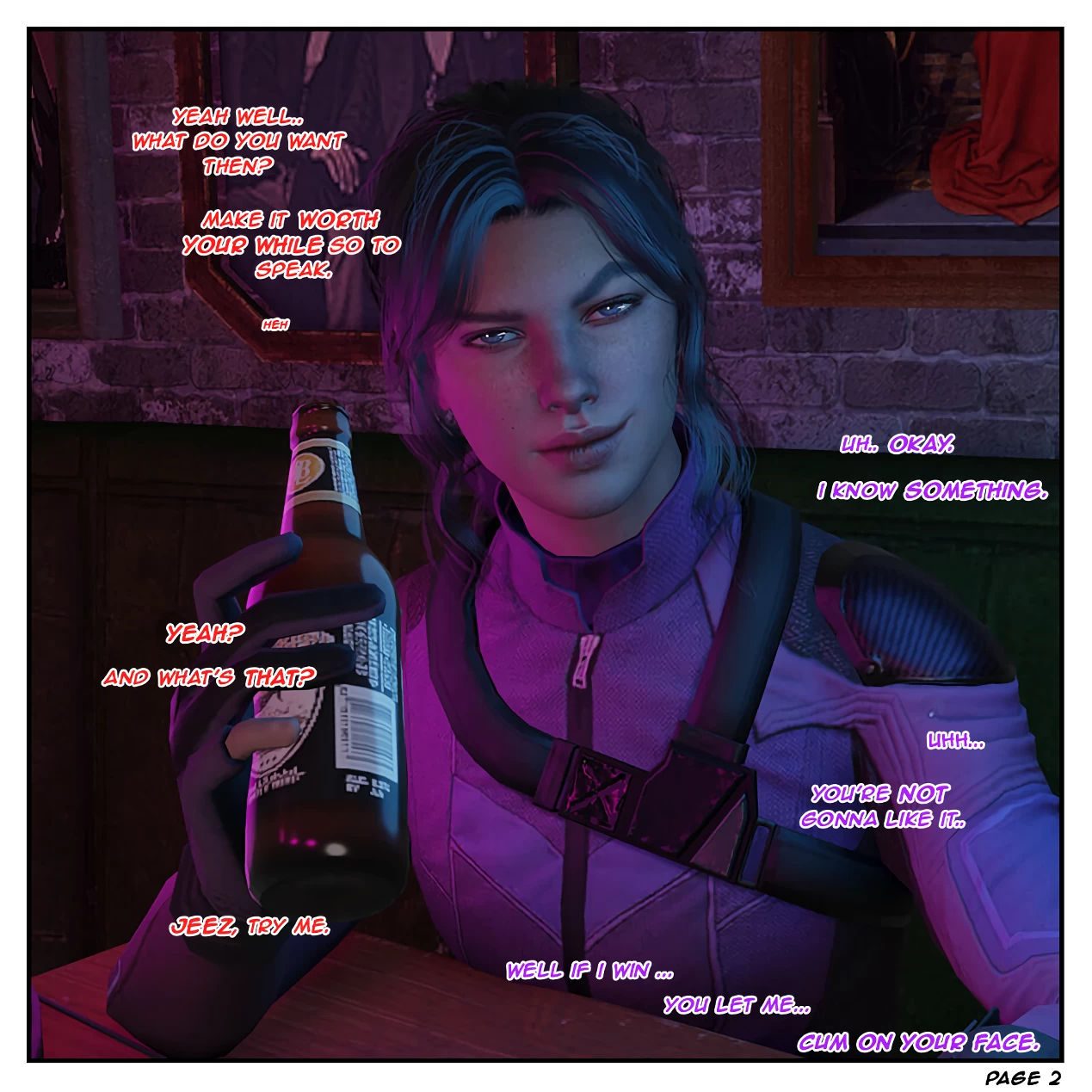 Risky Bet - A tale of two Hawkeyes porn comic picture 3