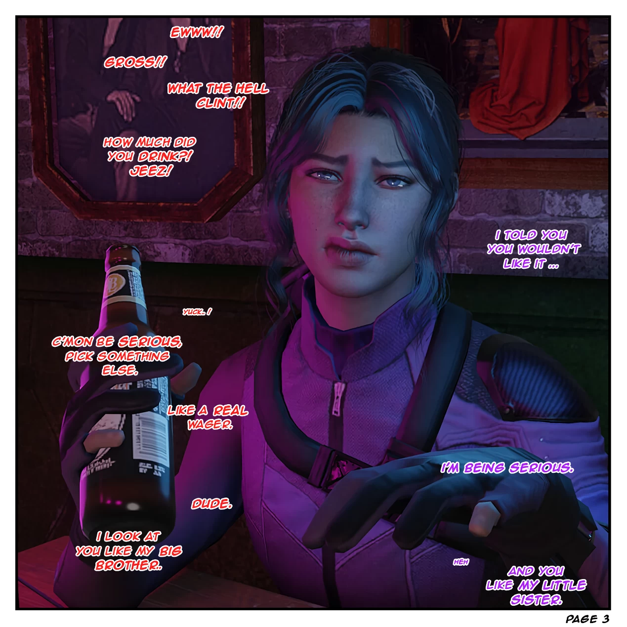 Risky Bet - A tale of two Hawkeyes porn comic picture 4