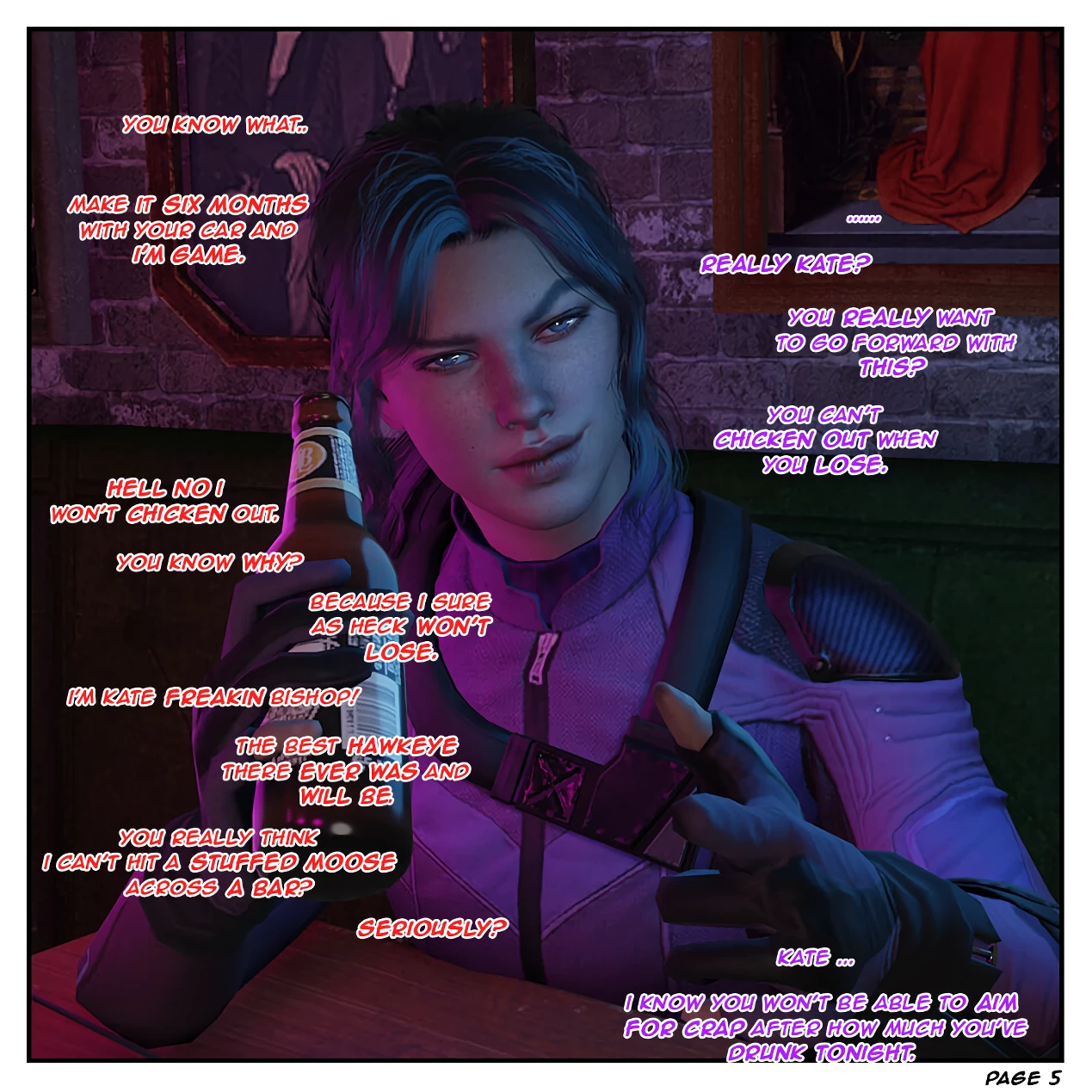 Risky Bet - A tale of two Hawkeyes porn comic picture 6