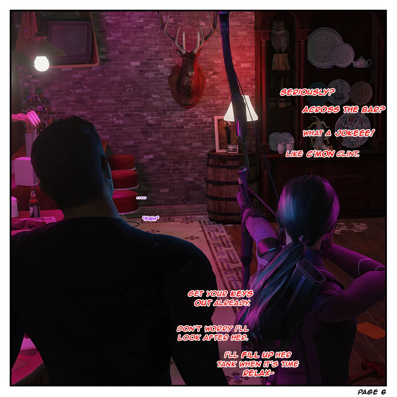 Risky Bet - A tale of two Hawkeyes porn comic picture 7