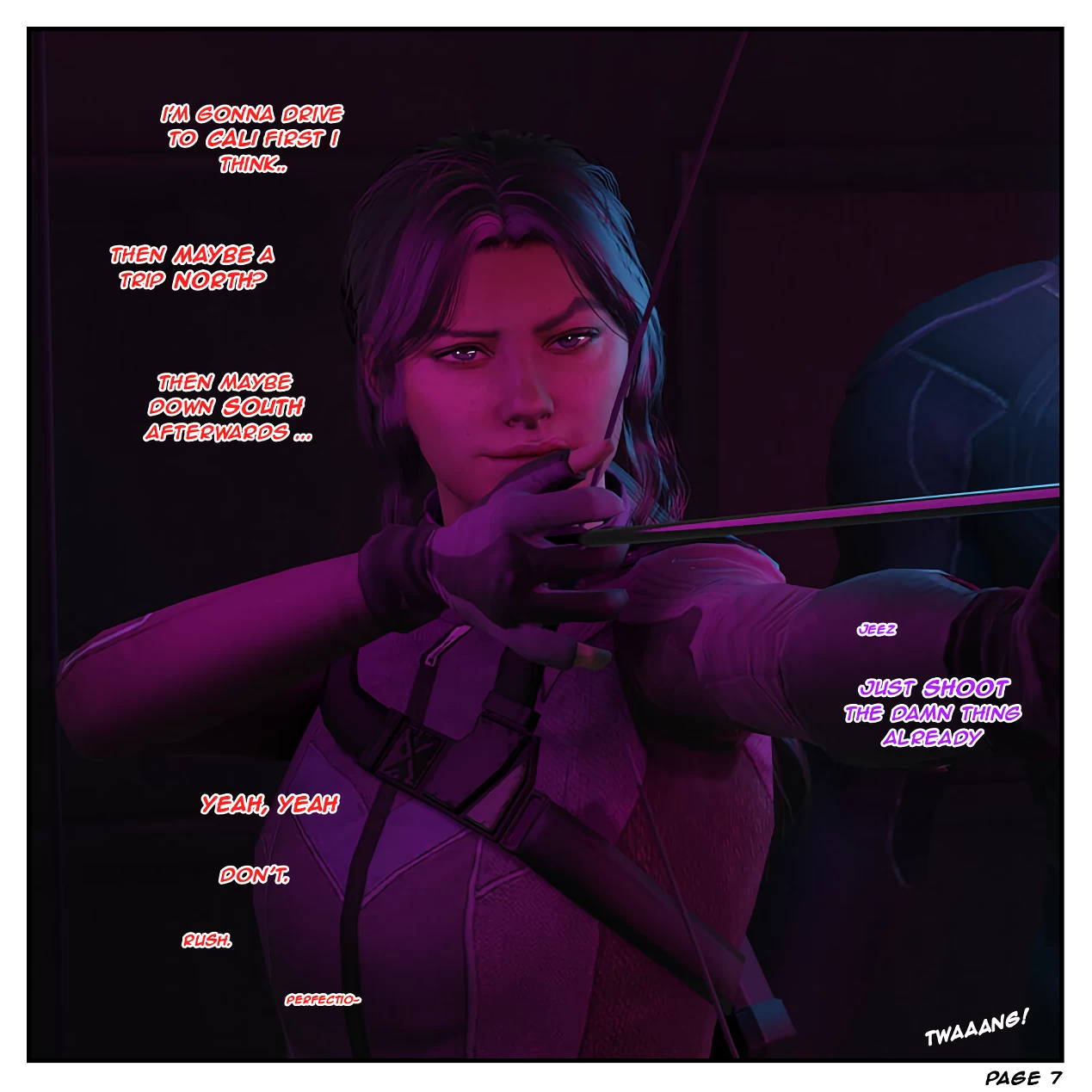 Risky Bet - A tale of two Hawkeyes porn comic picture 8