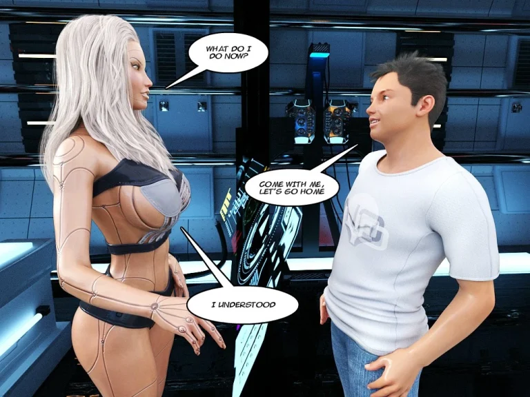 Robots Touch porn comic picture 27