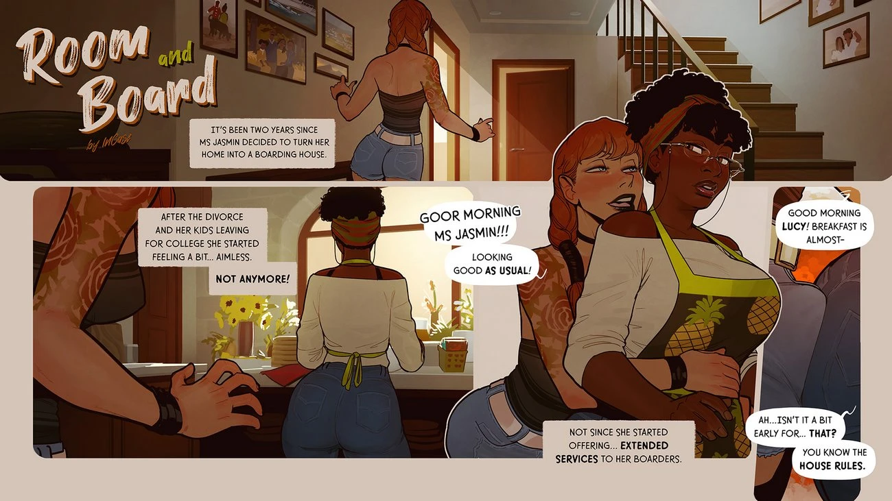 Room and board porn comic picture 1