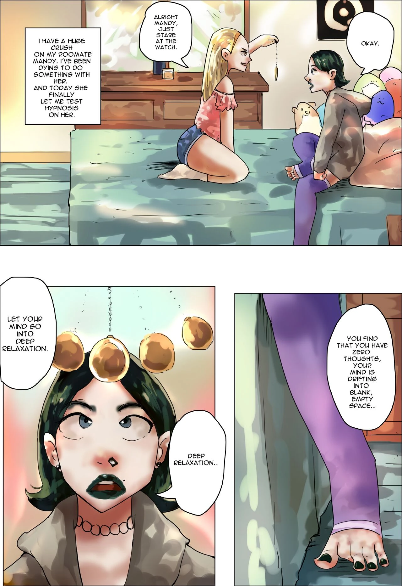 ROOMATES HYPNOSIS porn comic picture 1