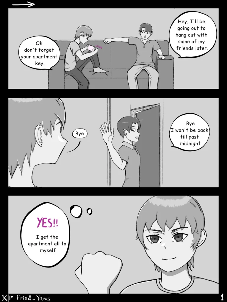 Roommates porn comic picture 1