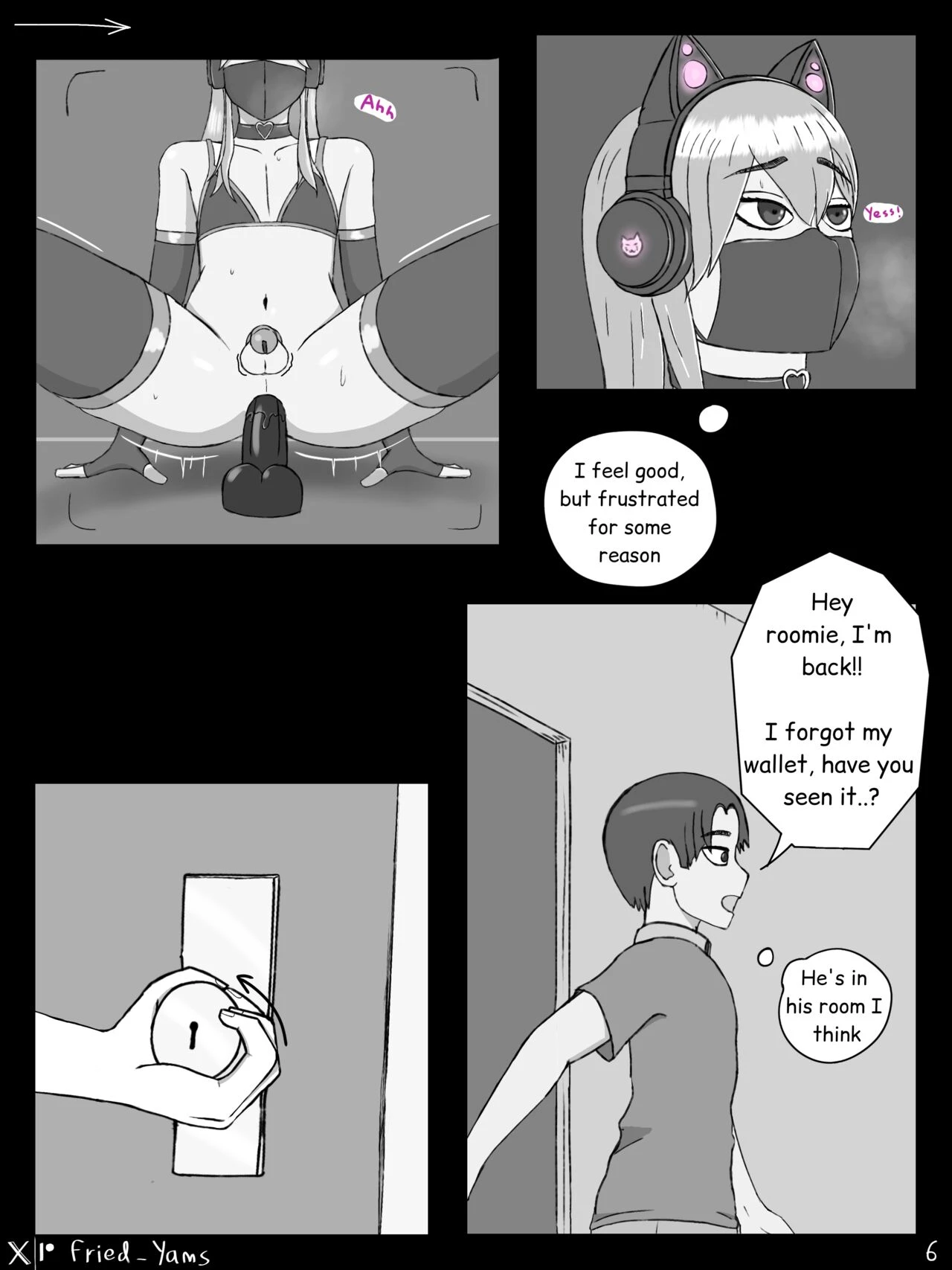 Roommates porn comic picture 6