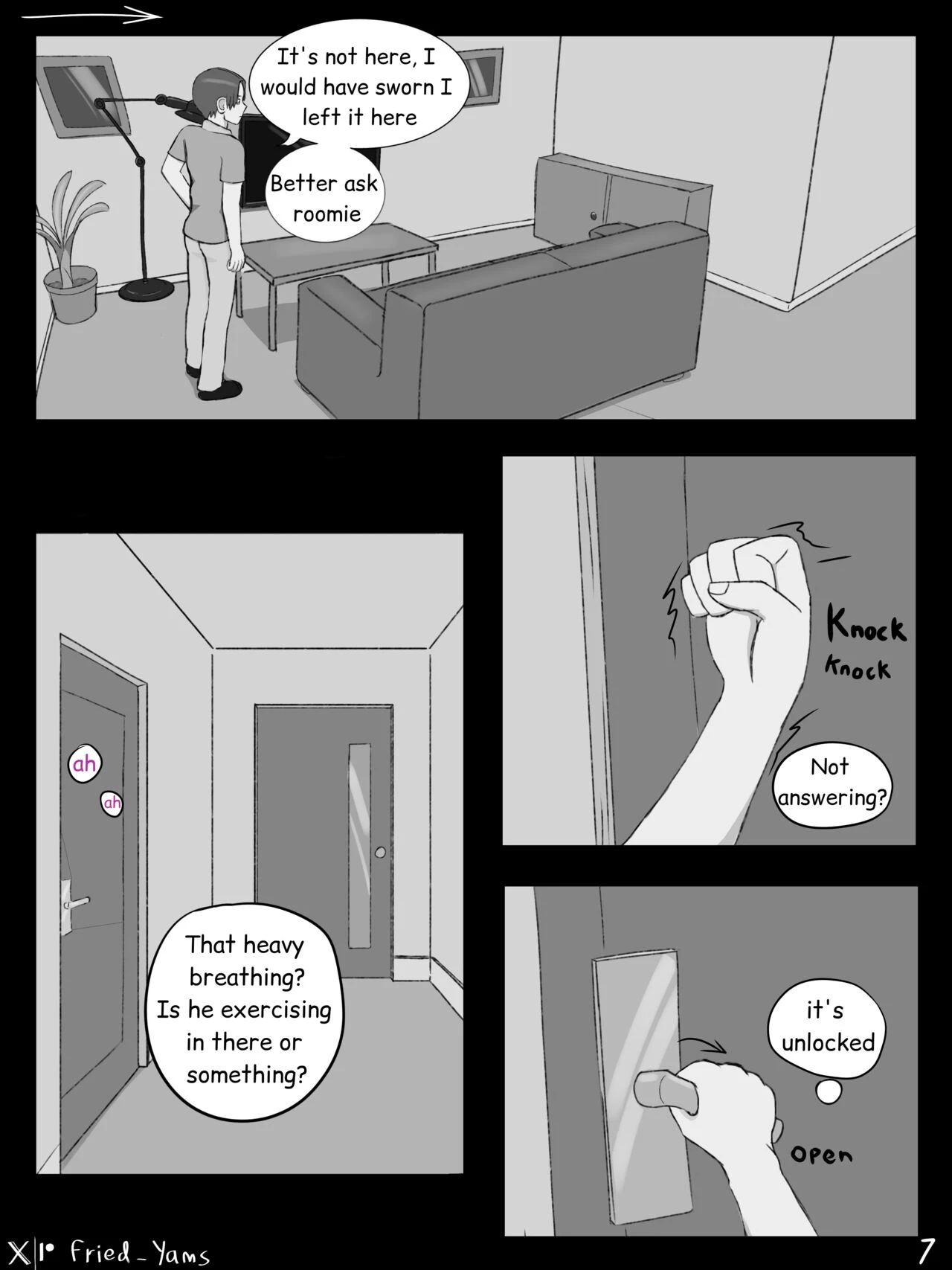 Roommates porn comic picture 7