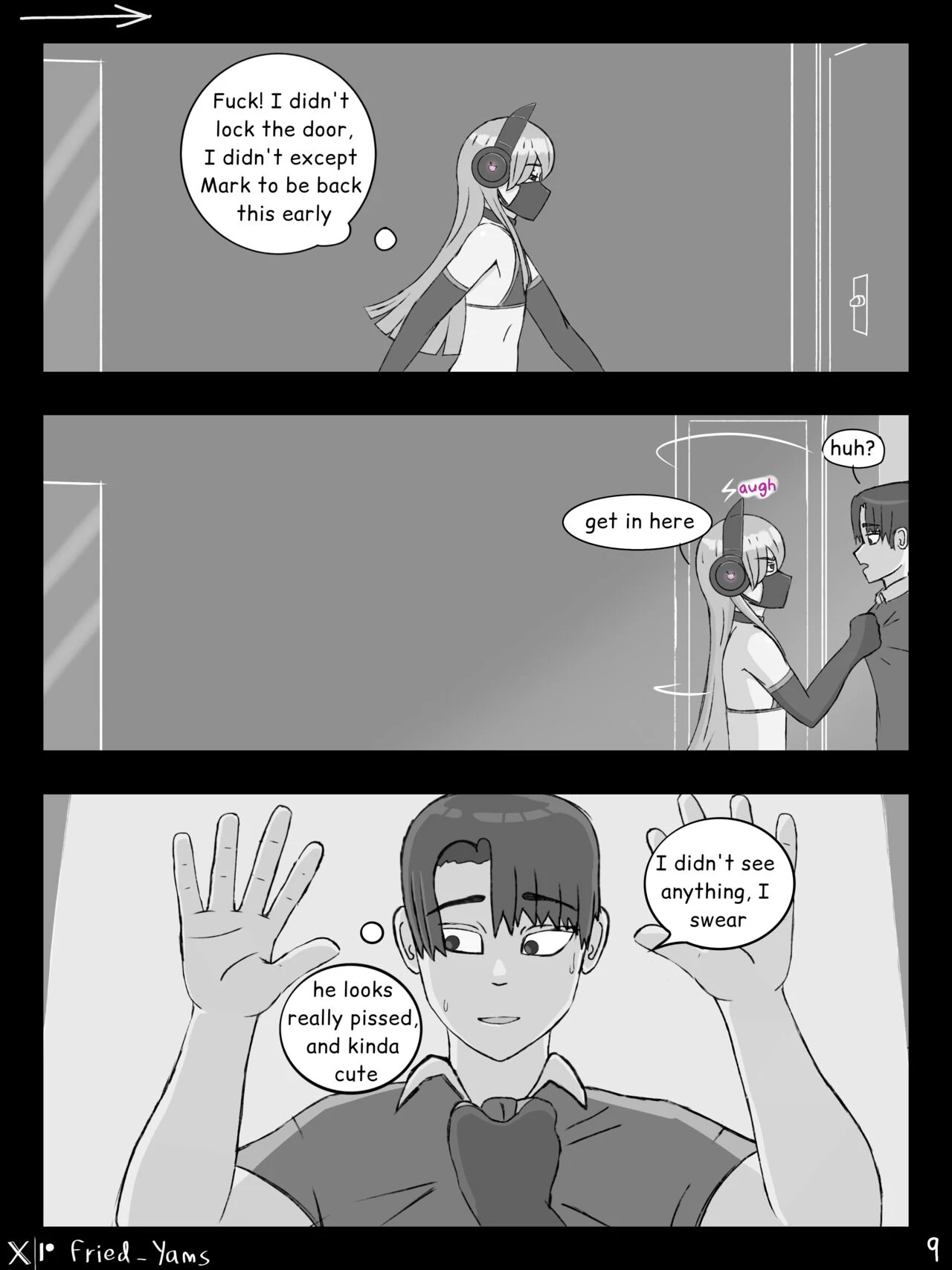 Roommates porn comic picture 9