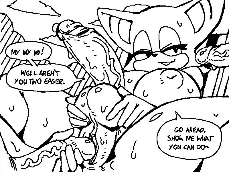 Rouge's Beach Getaway porn comic picture 15