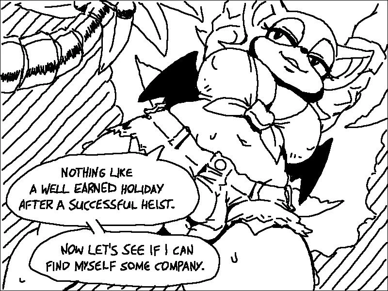 Rouge's Beach Getaway porn comic picture 2