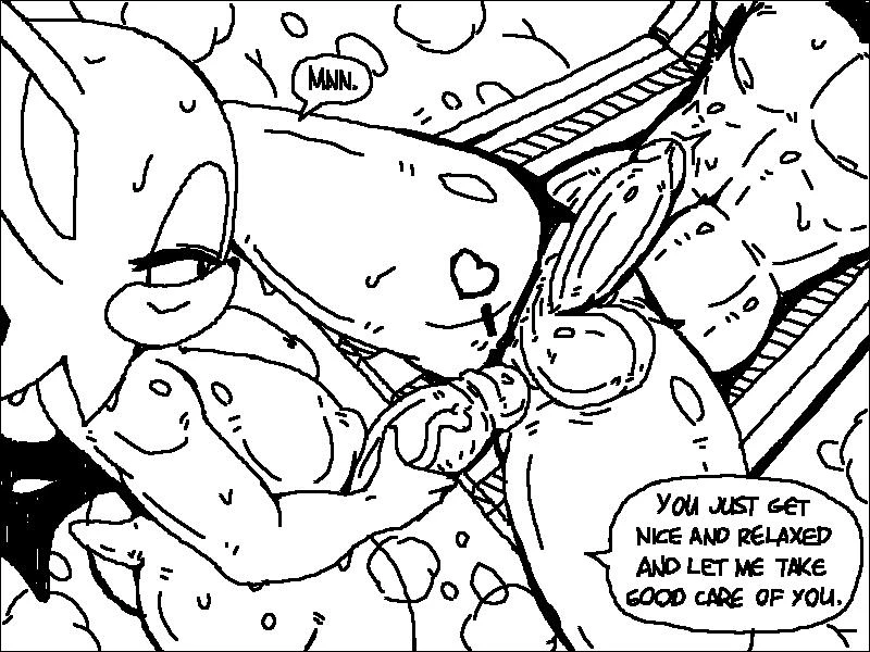 Rouge's Beach Getaway porn comic picture 28