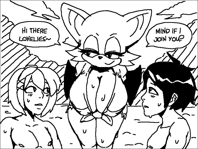 Rouge's Beach Getaway porn comic picture 4