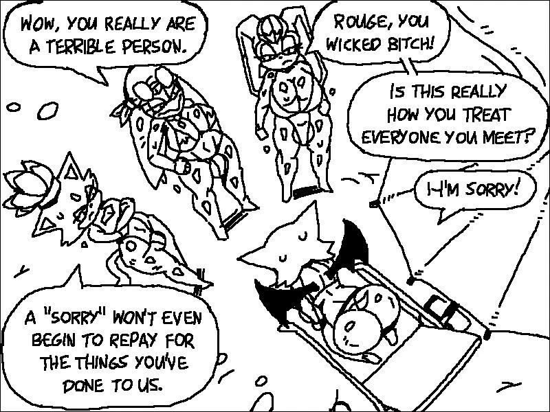 Rouge's Beach Getaway porn comic picture 43