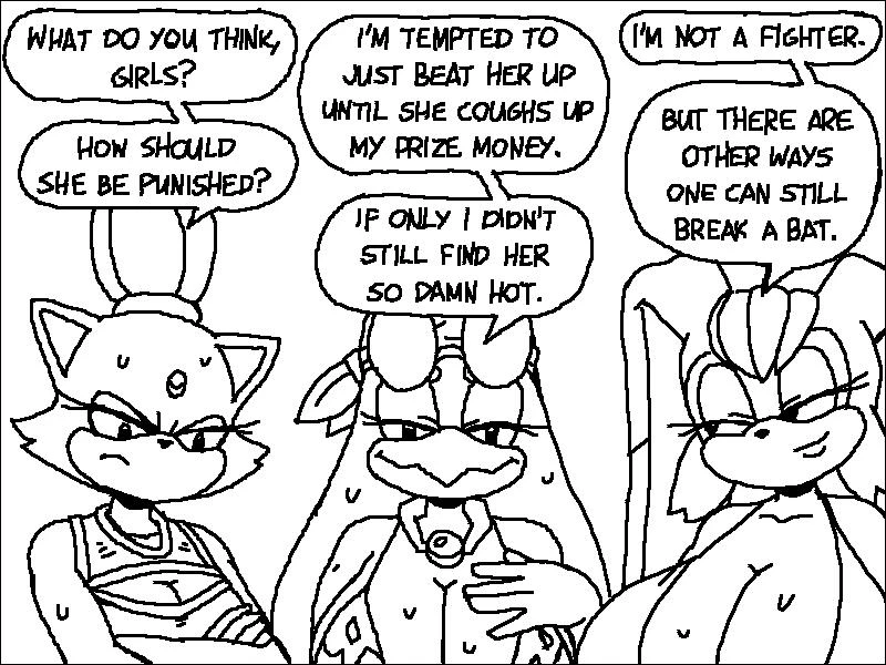 Rouge's Beach Getaway porn comic picture 44
