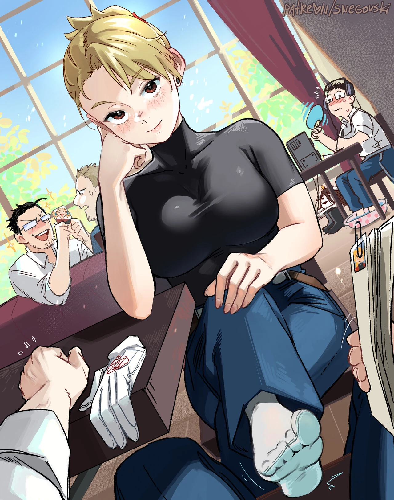 Roy Mustang x Riza Hawkeye porn comic picture 11