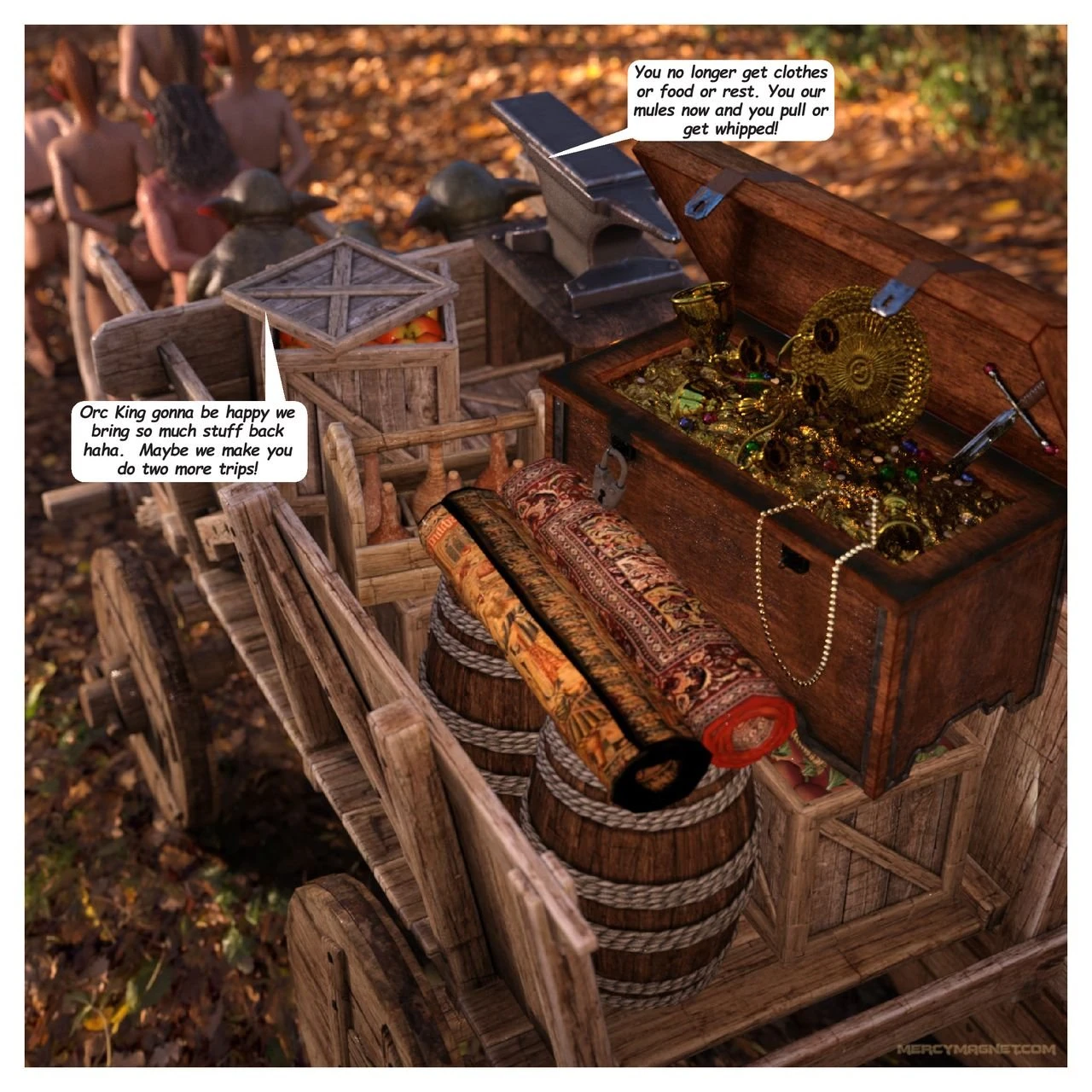 Royal Slaves of the Orc Kingdom 2 porn comic picture 3