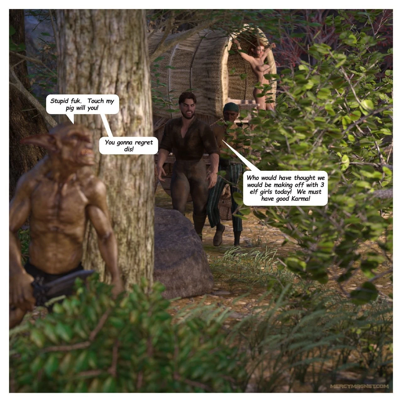 Royal Slaves of the Orc Kingdom 2 porn comic picture 35
