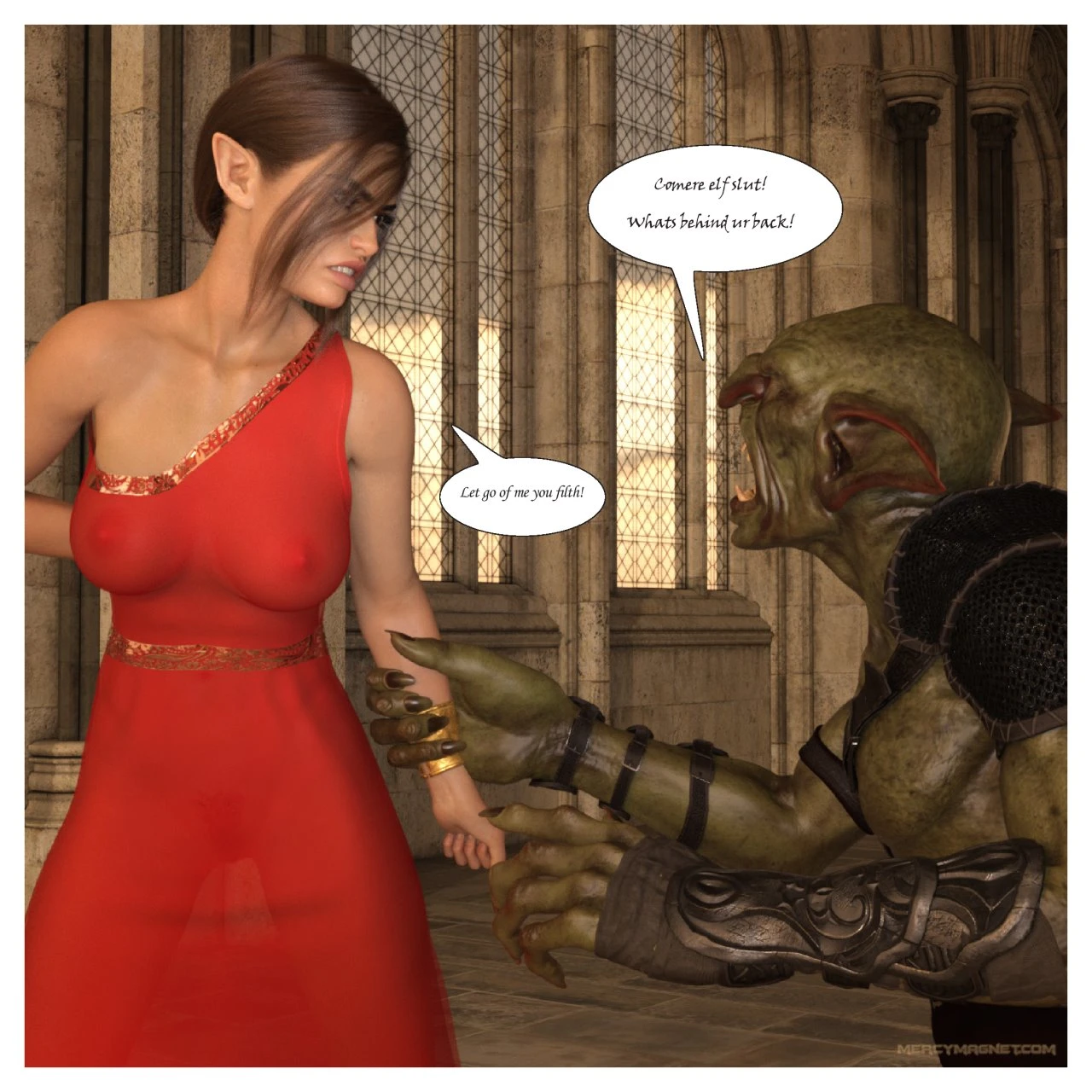 Royal Slaves of the Orc Kingdom porn comic picture 16