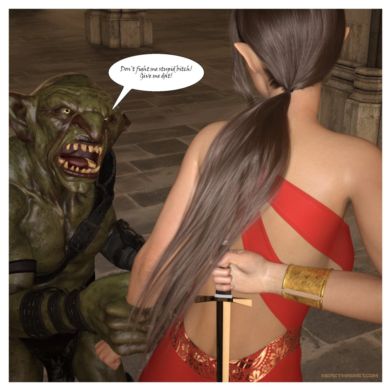 Royal Slaves of the Orc Kingdom porn comic picture 17