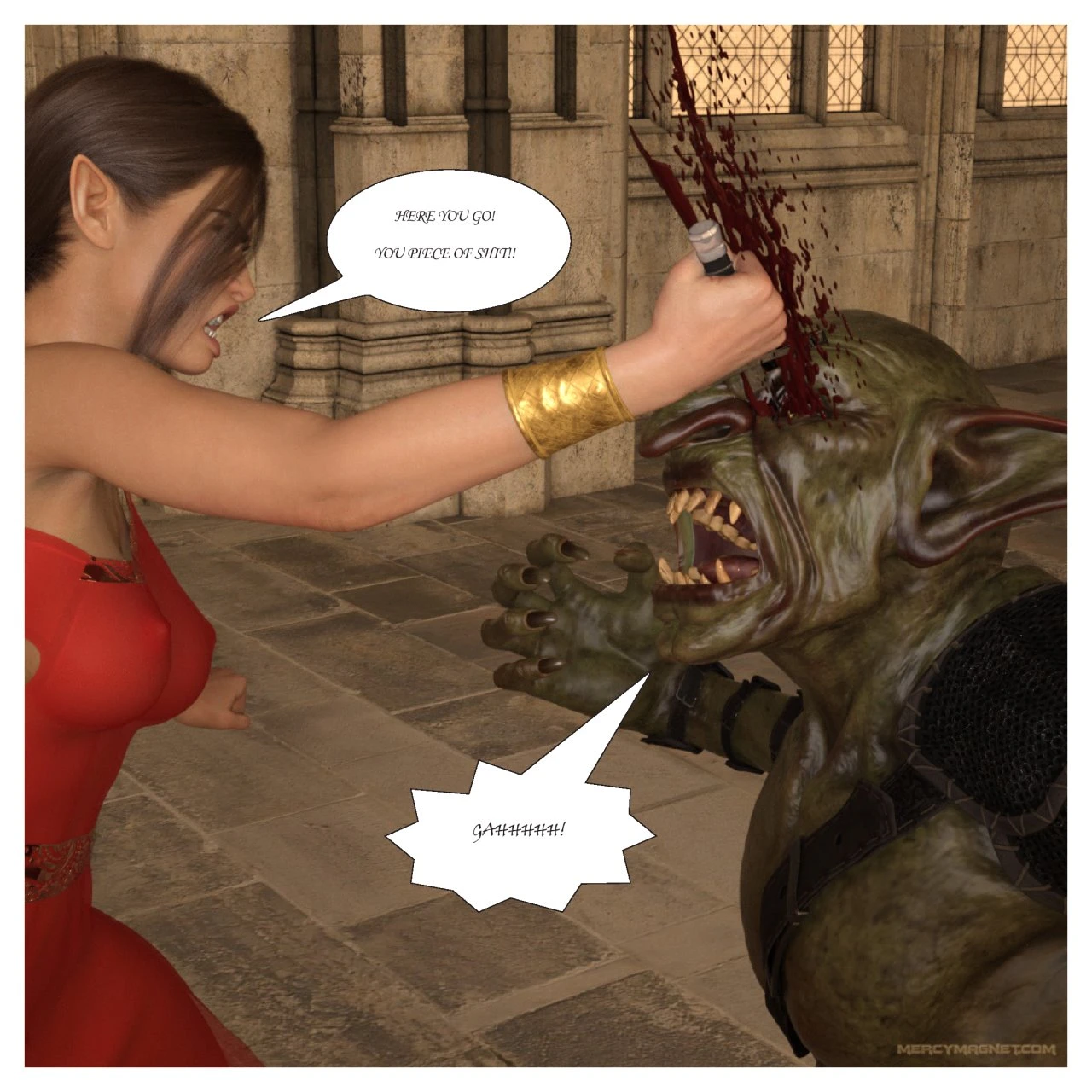 Royal Slaves of the Orc Kingdom porn comic picture 19