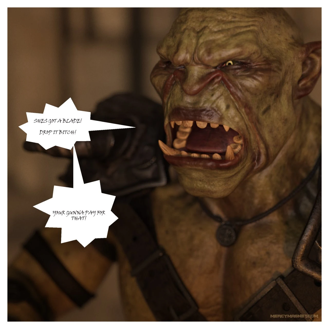 Royal Slaves of the Orc Kingdom porn comic picture 20