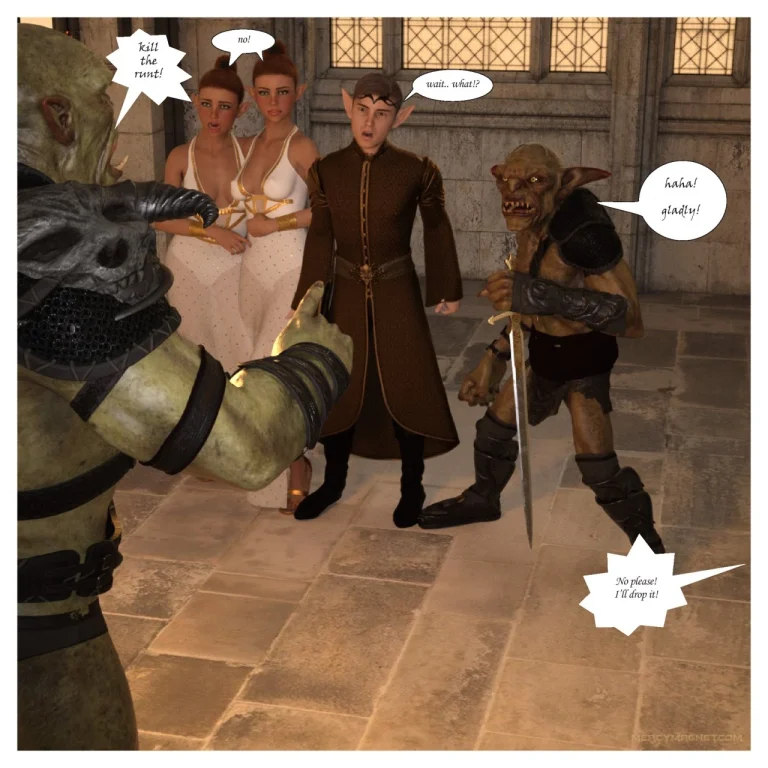 Royal Slaves of the Orc Kingdom porn comic picture 21