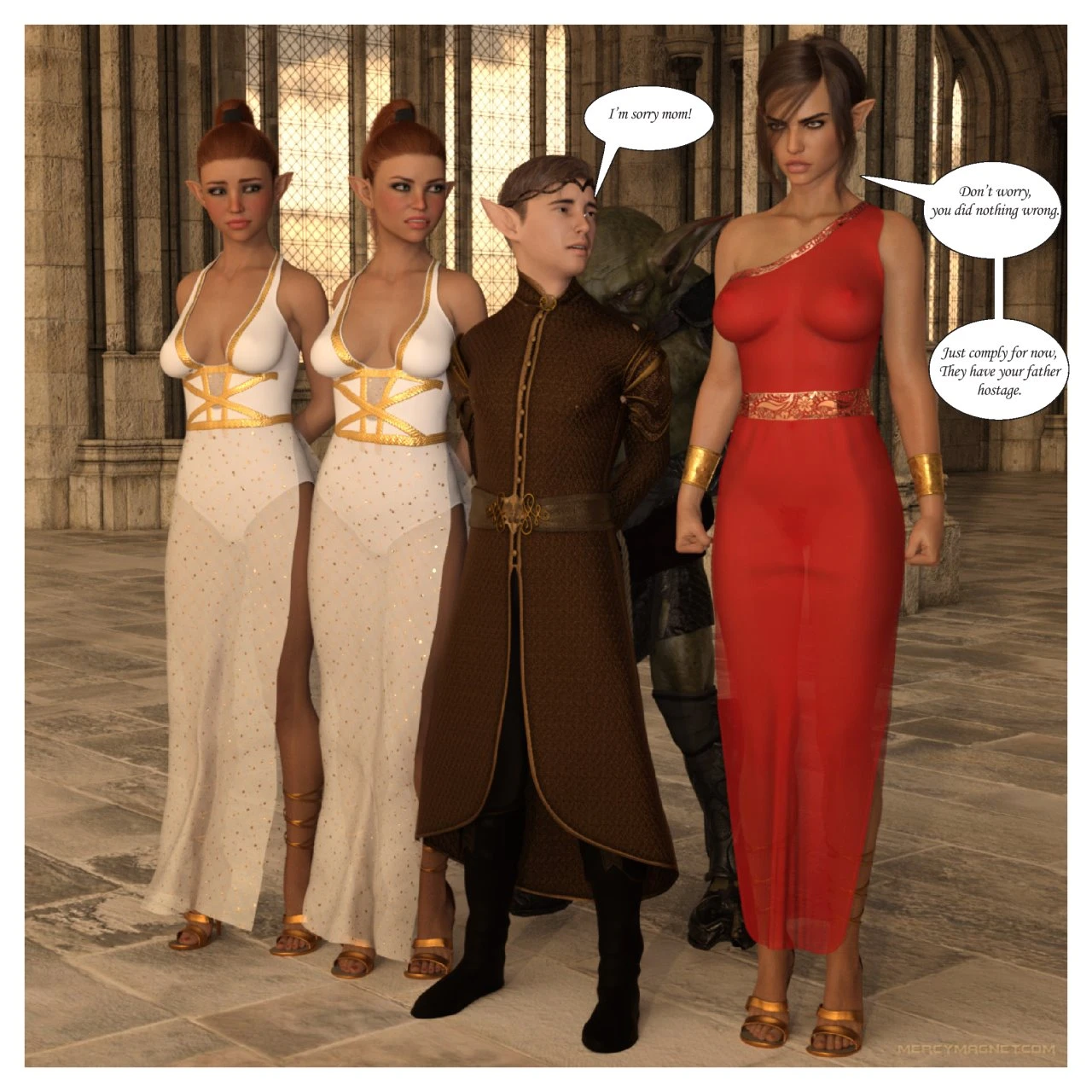 Royal Slaves of the Orc Kingdom porn comic picture 23