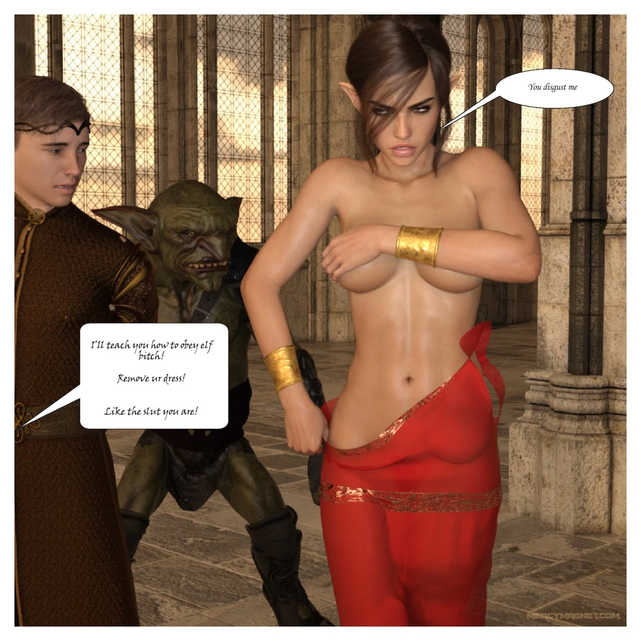 Royal Slaves of the Orc Kingdom porn comic picture 25