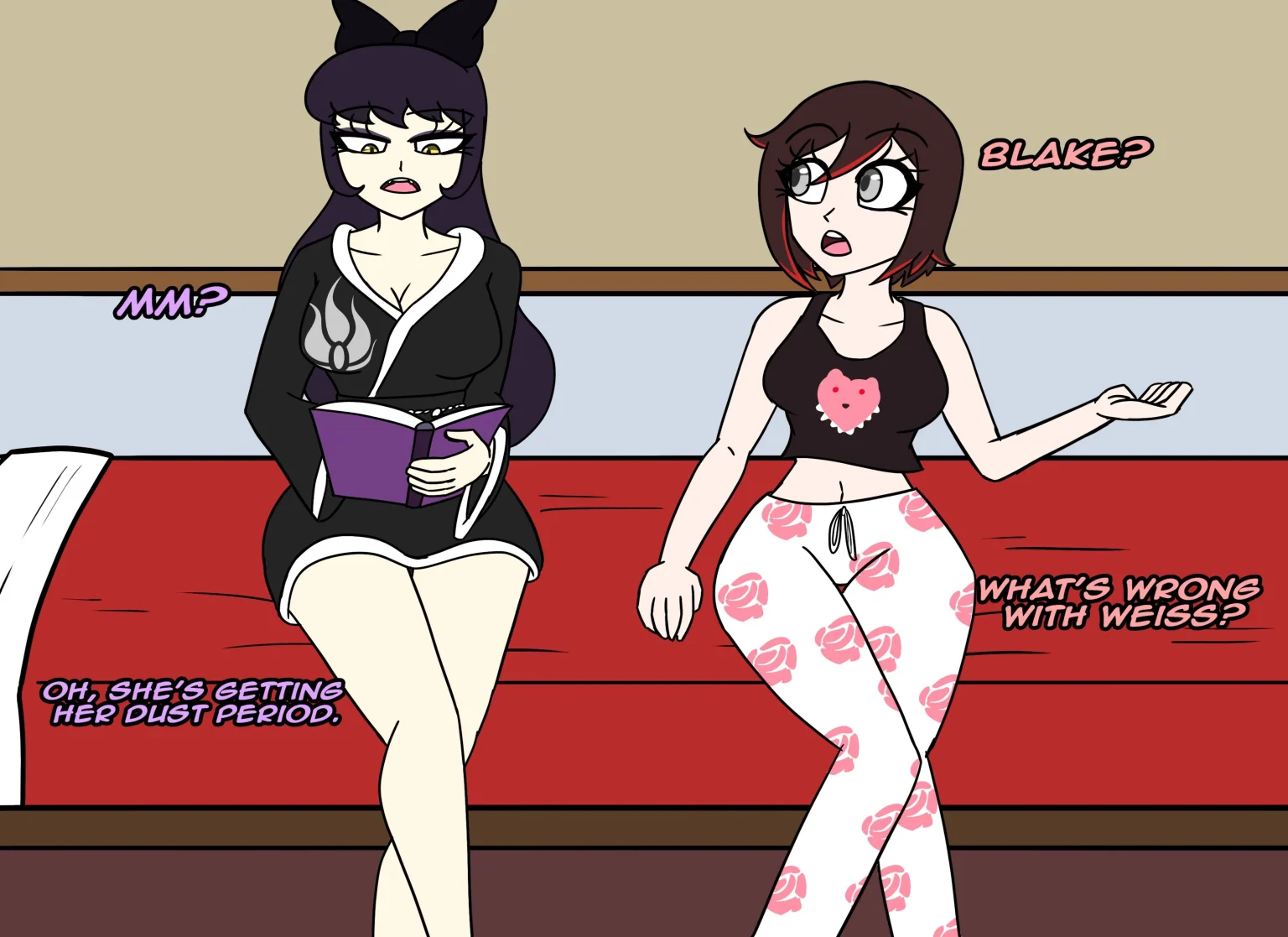 Ruby And Blake Helps Weiss porn comic picture 1