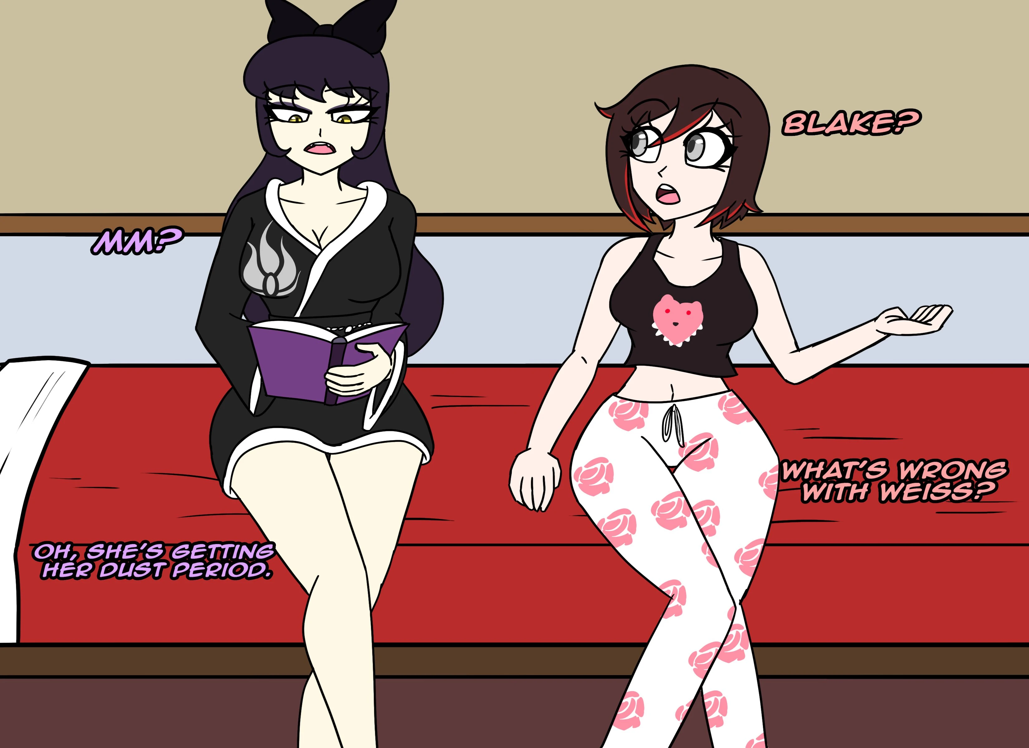 Ruby And Blake Helps Weiss porn comic picture 1